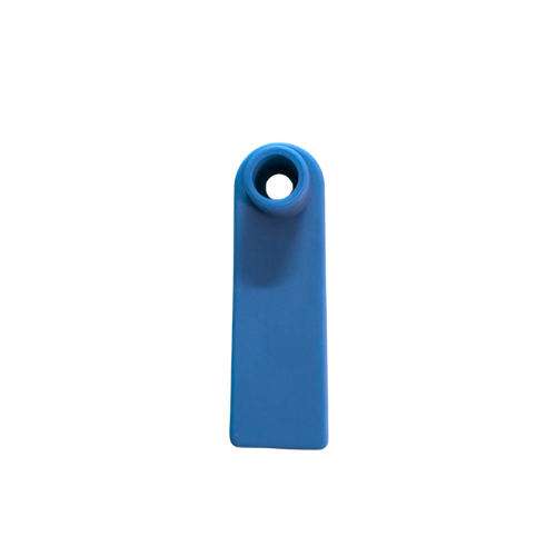 Arete ovino cuadrado color azul  5 X 4.1 cm